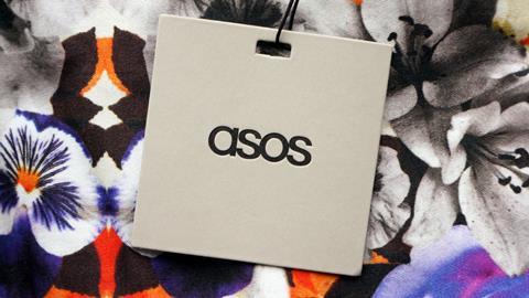 Asos label on a garment