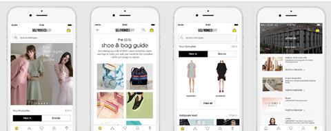 Selfridges has debuted a shoppable app with a personalised homepage as part of its ongoing initiative to futureproof its multichannel offer