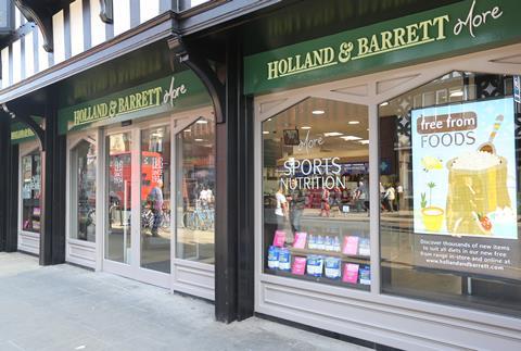 The first of Holland & Barrett's new concept stores, opening today in Chester