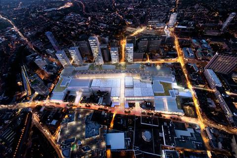 Computer-generated image of what Croydon Westfield would look like