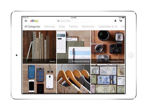Ebay has launched an iPad app aimed at inspiring shoppers doing their Christmas shopping