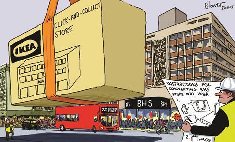 Ikea is in discussions to pilot one of its ‘order-and-collection point’ branches in the current BHS building on Oxford Street