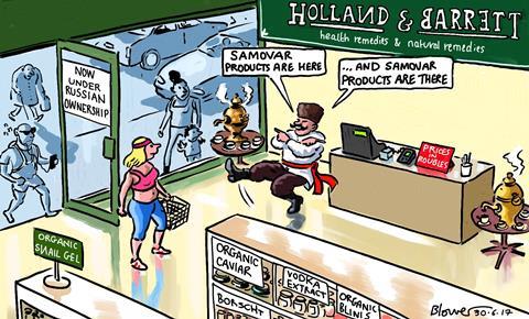Blower's retail cartoon