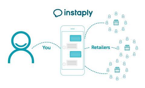 Mobile app Instaply is designed to improve and personalise customer service, allowing customers to message retailers directly and have relevant staff answer their queries.