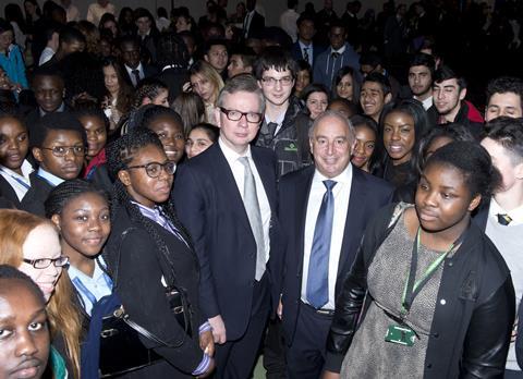 Sir Philip Green and Michael Gove launch Arcadia's work experience scheme