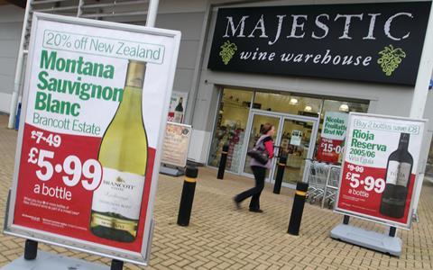 Majestic Wine sales were up over Christmas but discounting hit its margins