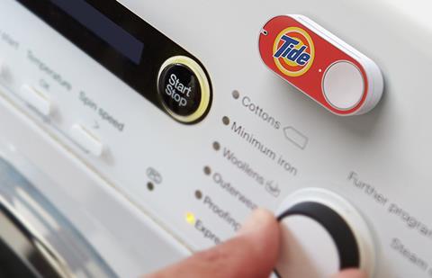 The Amazon Dash Replenishment service builds on the etailer's previous offering by having connected devices order products remotely.