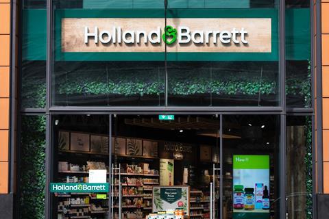 Holland & Barrett store exterior