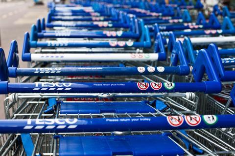 Tesco trolleys