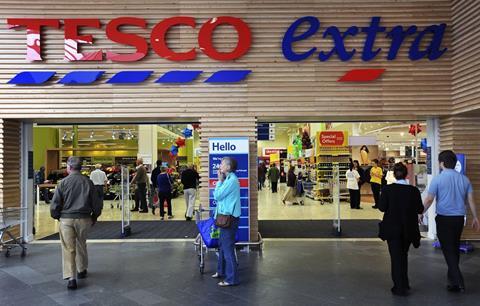 Tesco Extra store front
