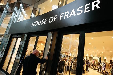 Click-and-collect accounted for 40% of House of Fraser’s online sales in Q1