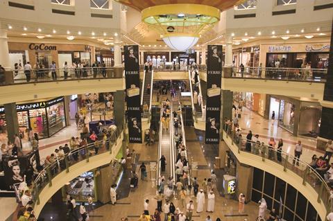 The entrance hall at Dubai Shopping Mall