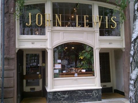 John Lewis store on Newbury Street in Boston, Massachusetts