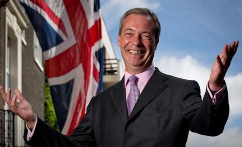 UKIP leader Nigel Farage