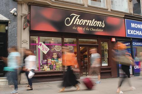 Thorntons' retail sales jumped over Christmas