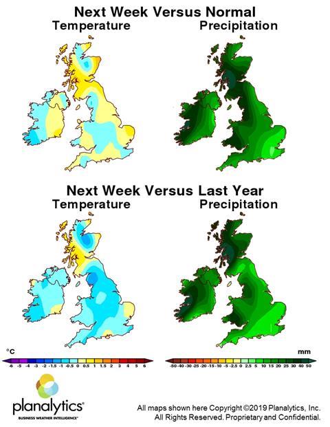 Weather maps August 5 2019