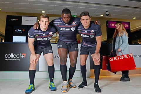 Saracens rugby stars were in attendance at Brent Cross on Friday, which recorded a 50% year-on-year rise in visitor numbers