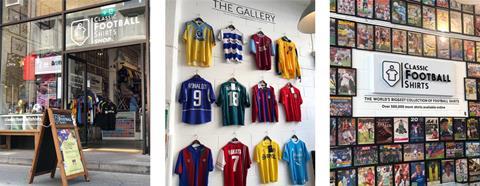 Classic Football Shirts has opened two pop-up shops