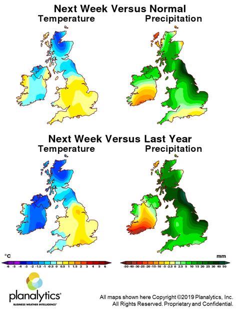 Weather maps 2 December 2019