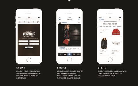 Michael Kors unveils Instagram shopping feature