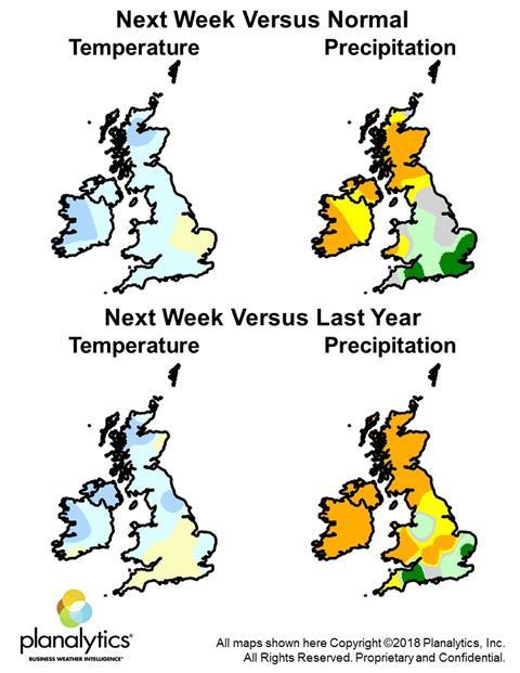 Weather maps 6 August 2018