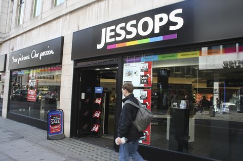 Jessops has ditched the blue fascia and rebranded its stores with a black format