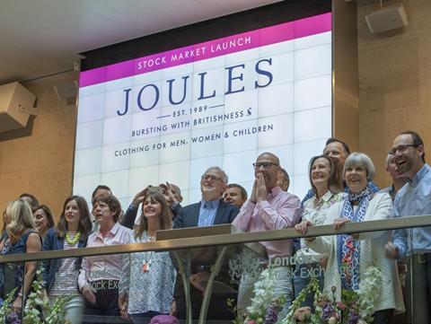 Joules’s share price has soared by nearly a quarter since commencing its first day of trading on the London Stock Exchange this morning