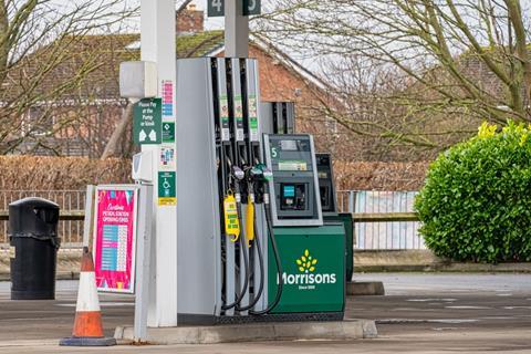Morrisons petrol pump