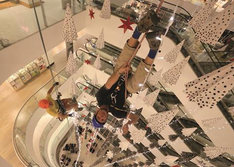 Christmas decorations at John Lewis Oxford Street
