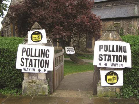 A raft of retailers have signed up to a Government-backed scheme to offer click-and-collect pick-up points at polling stations