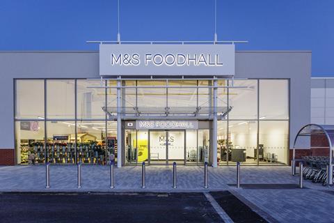 M&S food hall store front