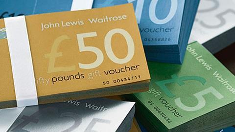 John Lewis vouchers