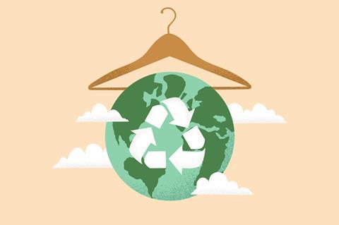 Sustainable fashion illustration