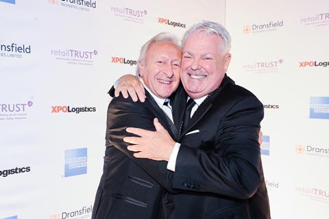 Harold tillman cbe and don mc carthy at retail trust celebration 2016