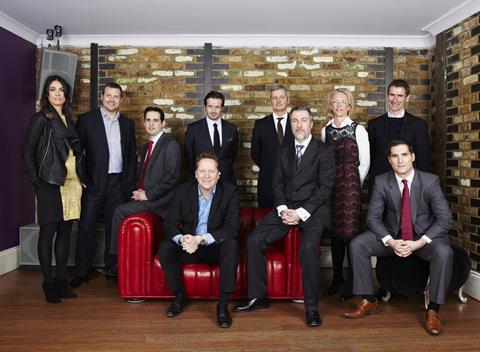 Left to right: Zia Zareem-Slade, Andy Harding, Jon Rudoe, Dan Lumb, Simon Forster, David Worby, Simon Holder, Susan Aubrey-Cound, Robin Phillips and Gareth Jones