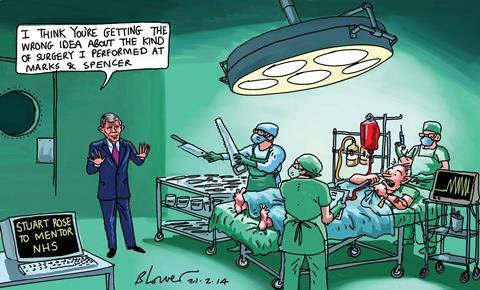 Retail Week’s cartoonist Patrick Blower’s take on former M&S chief Sir Stuart Rose’s appointment as advisor to health secretary Jeremy Hunt