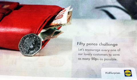 Lidl launches its own version of the 50p challenge