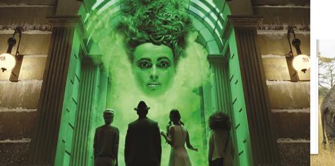 Helena Bonham Carter features in the ad as a glowing green Wizard of Oz