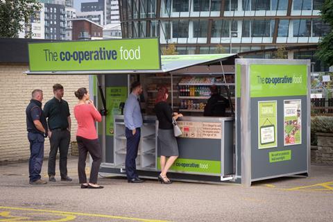 Co-op is opening kiosks to serve customers as shops are being refurbished