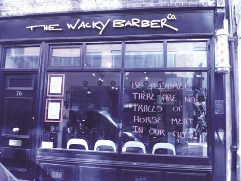 The Wacky Barber in Shoreditch