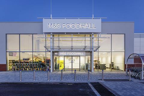 M&S food hall exterior