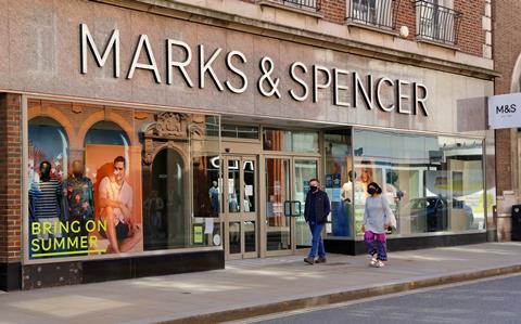 Marks & Spencer store April 2021