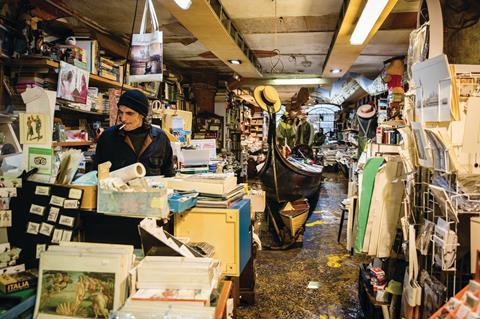 At Libreria Acqua Alta (‘high water bookshop’) Venice's flooding tackled head-on by putting the books above the level reached when high water hits