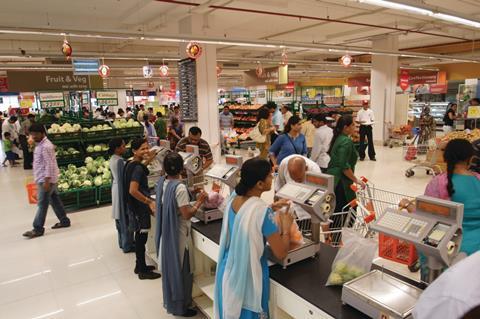 The Star Bazaar stores in India are stocked predominantly by Tesco