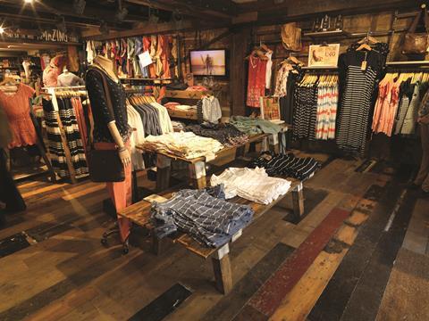 The ‘beach cottage’ theme piloted at Fat Face’s pop-up outlet in Chichester was implemented not only at its reopened store, but nationwide