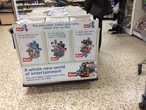Tesco has changed its newspaper displays after a campaign by Child Eyes.
