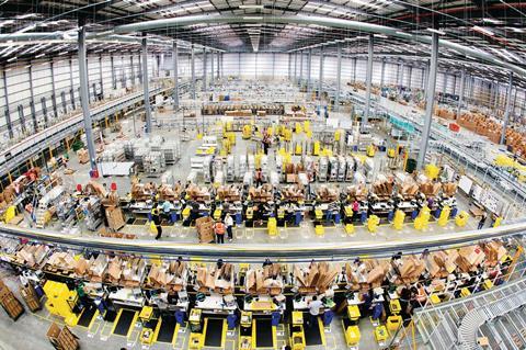 Amazon's fulfillment centre in Hemel Hempstead