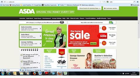 Asda refreshes website as tablet version launches