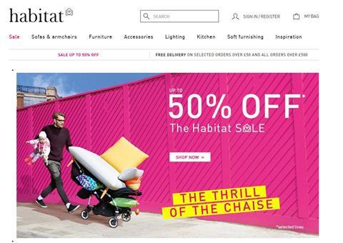 Habitat designed its new website for mobile shoppers