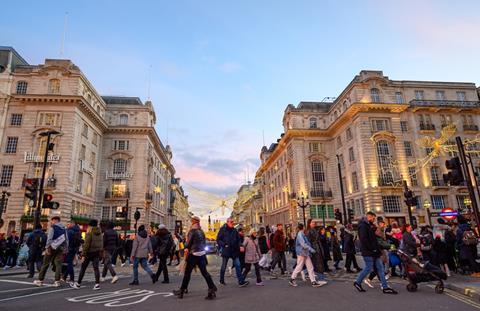 Regent Street at Christmas